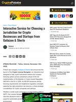 Interactive Service for Choosing a Jurisdiction for Crypto Businesses and Startups from Gofaizen & Sherle