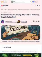 Kraken Donates $1M to Pro‑Trump PAC in Crypto Policy Battle