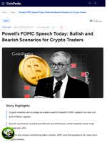 Powell’s FOMC Speech Today: Bullish and Bearish Scenarios for Crypto Traders