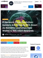 Pi Network Price Prediction: Holders Are Already 85% Down As Remittix Launches New Wallet & 15% USDT Rewards | Live Bitcoin News