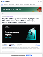 Bitget Q3 2025 Report Highlights Growth and Transparency