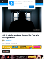 NYC Crypto Torture Case: Accused Released After Posting $1M Bail