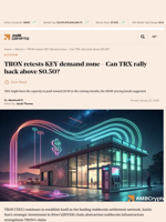 TRON retests KEY demand zone - Can TRX rally back above $0.50? - AMBCrypto