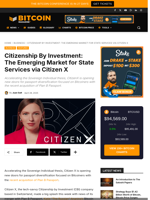 Citizenship By Investment: The Emerging Market For State Services Via Citizen X