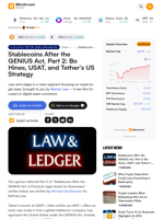 Stablecoins After the GENIUS Act, Part 2: Bo Hines, USAT, and Tether’s US Strategy
