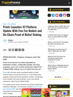 Printr Launches V2 Platform Update With Five Fee Models and On-Chain Proof of Belief Staking