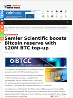 Semler Scientific boosts Bitcoin reserve with $20M BTC top-up - The Crypto News Wire