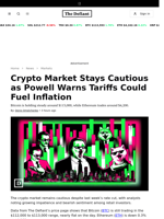 Crypto Market Stays Cautious as Powell Warns Tariffs Could Fuel Inflation - 
