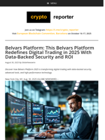 Belvars Platform: This Belvars Platform Redefines Digital Trading in 2025 With Data-Backed Security and ROI