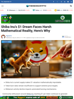 Shiba Inu's $1 Dream Faces Harsh Mathematical Reality, Here's Why