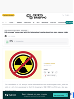 US envoys' canceled visit to Islamabad casts doubt on Iran peace talks