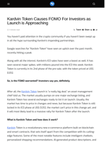 Kardvin Token Causes FOMO For Investors as Launch is Approaching - Visionary Financial