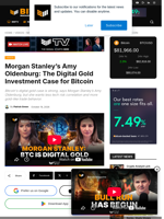 Morgan Stanley’s Amy Oldenburg: The Digital Gold Investment Case For Bitcoin