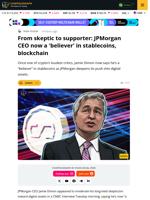 Jamie Dimon backs stablecoins after years of crypto criticism