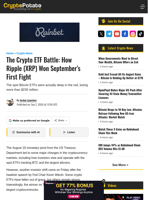 The Crypto ETF Battle: How Ripple (XRP) Won September’s First Fight