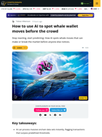 How Smart Traders Use AI to Track Whale Wallet Activity