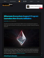 Ethereum Ecosystem Support Program Launches New Grants Initiative - Blockchain.News