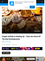 Crypto Activity Is Heating Up - Here Are Some Of The Key Developments | Bitcoinist.com