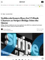 Stablecoin Issuers Race for US Bank Charters as Stripe's Bridge Joins the Queue - Decrypt