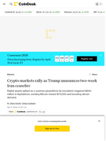 Gemini said Crypto markets surge following two-week ceasefire announcement: Crypto Markets Today