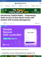 Introducing TopNod Wallet – Empowering Web3 Access to Real-World Assets with Intuitive Self-Custody Management - TheNewsCrypto