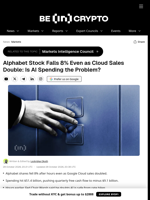 Alphabet Stock Falls 8% Even as Cloud Sales Double: Is AI Spending the Problem?