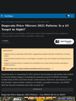 Dogecoin Price Mirrors 2021 Pattern: Is a $5 Target in Sight?