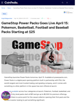 GameStop Power Packs Goes Live April 15: Pokemon, Basketball, Football and Baseball Packs Starting at $25
