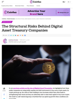 The Structural Risks Behind Digital Asset Treasury Companies - Coinfea