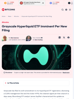 Grayscale Hyperliquid ETF Imminent Per New Filing