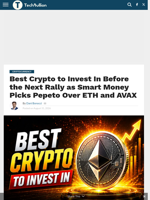 Best Crypto to Invest In Before the Next Rally as Smart Money Picks Pepeto Over ETH and AVAX - TechBullion