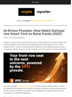 AI-Driven Presales: How Web3 Startups Use Smart Tech to Raise Funds