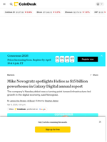 Galaxy’s Novogratz touts $15 billion Helios valuation in first nasdaq annual letter