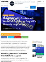Coinbase AI Agents Now Use Stablecoin Wallets