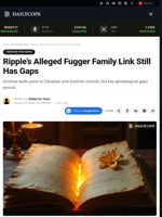 Ripple’s Alleged Fugger Family Link Still Has Gaps - DailyCoin
