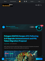 Polygon (MATIC) Surges 21% Following 2.0 Upgrade Announcement and POL Token Migration Proposal - Blockchain.News