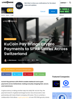 KuCoin Pay Brings Crypto Payments to SPAR Stores Across Switzerland | Live Bitcoin News