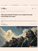 Altseason ahead? Traders eye Crypto Fear and Greed Index for clues - AMBCrypto