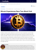Bitcoin Experiences Rare Two-Block Fork