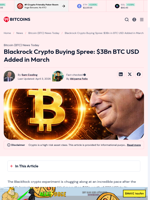 Blackrock Crypto Buying Spree: $3Bn in BTC USD Added in March