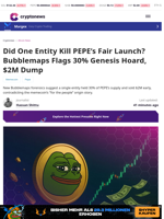 Was PEPE's Fair Launch a Lie? Insiders Held 30% of Supply