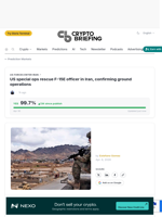 US special ops rescue F-15E officer in Iran, confirming ground operations