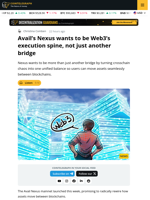 Nexus Avail Reimagines Blockchain Interoperability