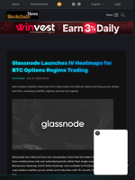 Glassnode Launches IV Heatmaps for BTC Options Regime Trading - Blockchain.News