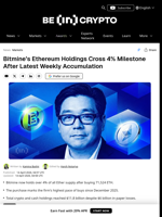 Bitmine Hits Key ETH Milestone Amid Market Recovery