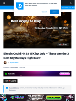 Best Crypto to Buy as US Job Data Could Push Bitcoin to $115K