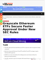 Grayscale Ethereum ETFs Secure Faster Approval Under New SEC Rules - The Crypto News Wire