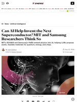 Can AI Help Invent the Next Superconductor? MIT and Samsung Researchers Think So - Decrypt