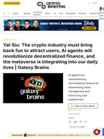 Yat Siu: The crypto industry must bring back fun to attract users, AI agents will revolutionize decentralized finance, and the metaverse is integrating into our daily lives | Galaxy Brains
