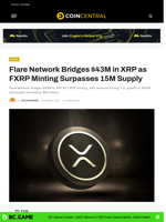 Flare Bridges $43M in XRP as FXRP Minting Surpasses 15M